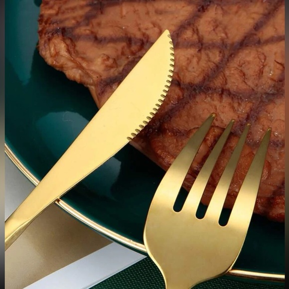 24pcs Stainless Steel Stainless Steel Cutlery, Portuguese Cutlery Spoon nwt - Picture 9 of 9